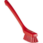 Vikan Hard Bristle Red Scrubbing Brush, 46mm bristle length