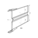 20800-224, Double Sided DIN 41612 Extender Board Intermediate Adapter, Intermediate Adapter FR4 290 x 160 x 1.6mm