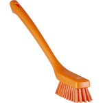 Vikan Hard Bristle Purple Scrubbing Brush, 420mm bristle length, Polyester, Polypropylene, Stainless Steel bristle