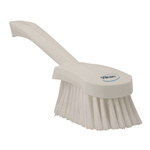 Vikan Soft Bristle Yellow Scrubbing Brush, 270mm bristle length, Polyester, Polypropylene, Stainless Steel bristle