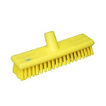 Vikan Hard Bristle Yellow Scrubbing Brush, 24mm bristle length, PET bristle material