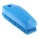 Vikan Hard Bristle Blue Scrubbing Brush, 17mm bristle length, PET bristle material