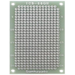 Sunhayato Double Sided Matrix Board 0.9mm Holes, 2.54 x 2.54mm Pitch, 72 x 47 x 1.2mm