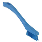 Vikan Extra Hard Bristle Blue Scrubbing Brush, 15mm bristle length, PET bristle material