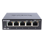 D-Link, 5 port Unmanaged Network Switch, Desktop