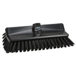 Vikan Medium Bristle Black Scrubbing Brush, 41mm bristle length, Polyester bristle material