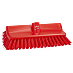 Vikan Medium Bristle Red Scrubbing Brush, 41mm bristle length, Polyester bristle material