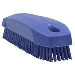 Vikan Hard Bristle Purple Scrubbing Brush, 17mm bristle length, Polyester bristle material