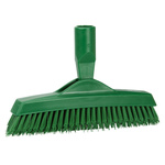 Vikan Very Hard Bristle Green Scrubbing Brush, 40mm bristle length, Polyester bristle material