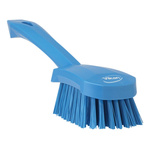 Vikan Hard Bristle Blue Scrubbing Brush, 36mm bristle length, Polyester bristle material