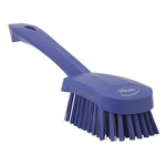 Vikan Hard Bristle Purple Scrubbing Brush, 36mm bristle length, Polyester bristle material