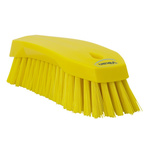 Vikan Hard Bristle Yellow Scrubbing Brush, 36mm bristle length, Polyester bristle material