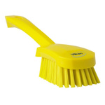 Vikan Hard Bristle Yellow Scrubbing Brush, 36mm bristle length, Polyester bristle material