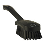 Vikan Hard Bristle Black Scrubbing Brush, 36mm bristle length, Polyester bristle material