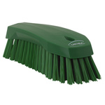 Vikan Hard Bristle Green Scrubbing Brush, 36mm bristle length, Polyester bristle material