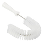 Vikan Medium Bristle White Scrubbing Brush, Polyester bristle material