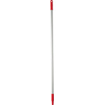 Vikan Red Anodised Aluminium, Polypropylene Mop Handle, 1.26m