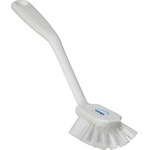 Vikan Medium Bristle White Scrubbing Brush, 23mm bristle length, PET bristle material