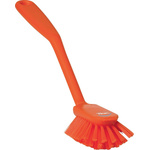Vikan Medium Bristle Orange Scrubbing Brush, 23mm bristle length, PET bristle material
