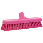 Vikan Hard Bristle Pink Scrubbing Brush, 46mm bristle length, PET bristle material