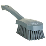 Vikan Hard Bristle Grey Scrubbing Brush, 36mm bristle length, PET bristle material