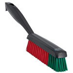 Vikan Hard Bristle Black Scrubbing Brush, 34mm bristle length, Polyester bristle material