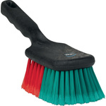 Vikan Soft Bristle Black Scrubbing Brush, 45mm bristle length, Polyester bristle material