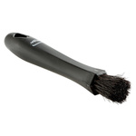 Vikan Soft Bristle Black Scrubbing Brush, 24mm bristle length, Natural Hair bristle material