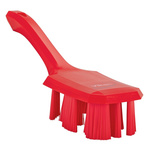 Vikan Hard Bristle Red Scrubbing Brush, 37mm bristle length, PET bristle material