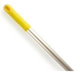 RS PRO Yellow Aluminium Mop Handle, 1.4m, for use with RS PRO Mop & Brush Heads