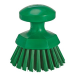 Vikan Hard Bristle Blue Hand Brush, 110mm bristle length, Polyester, Polypropylene, Stainless Steel bristle material