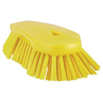 Vikan Hard Bristle White Hand Brush, 150mm bristle length, Polyester bristle material