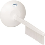Vikan Hard Bristle Orange Scrubbing Brush, 420mm bristle length, Polyester, Polypropylene, Stainless Steel bristle