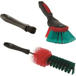Vikan Soft Bristle Black, Red Hand Brush, 40mm bristle length, Polyester bristle material