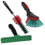 Vikan Soft Bristle Black Scrubbing Brush, 47mm bristle length, Polyester bristle material