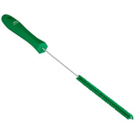Vikan Medium Bristle Green Hand Brush, 3.5mm bristle length, Polyester, Polypropylene, Stainless Steel bristle material