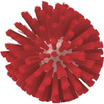 Vikan Medium Bristle Red Scrubbing Brush, 33mm bristle length, Polyester, Polypropylene, Stainless Steel bristle