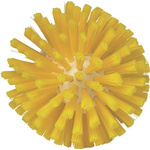 Vikan Medium Bristle Yellow Scrubbing Brush, 33mm bristle length, Polyester, Polypropylene, Stainless Steel bristle