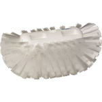 Vikan Medium Bristle White Scrub Brush, 40mm bristle length, Polyester, Polypropylene, Stainless Steel bristle material