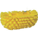 Vikan Medium Bristle Yellow Scrub Brush, 40mm bristle length, Polyester, Polypropylene, Stainless Steel bristle material