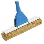 RS PRO 40cm Blue Mop and Handle for use with M01 Polyester Mop Cover