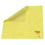 3M Scotch-Brite 2060 Yellow Microfibre Cloths for Dust Removal, General Cleaning, Dry Use, Bag of 10, 400 x 360mm,
