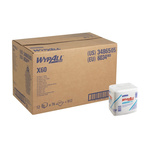 Kimberly Clark WypAll White Cloths for General Cleaning, Dry Use, Bag of 76, 305 x 318mm, Repeat Use