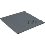 Vikan Microfibre Lustre cloth Grey Microfibre Cloths for General Cleaning, Wet/Dry Use, Box of 5, 400 x 400mm, Repeat