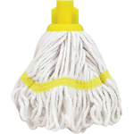 RS PRO Yellow Yarn Mop Head for use with RS PRO Aluminium Handle