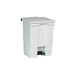 Rubbermaid Commercial Products Legacy Step-On 68L White Pedal Plastic Waste Bin