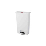 Rubbermaid Commercial Products Slim Jim 68L White Pedal Waste Bin