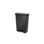 Rubbermaid Commercial Products Slim Jim 90L Black Pedal Waste Bin