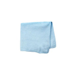 Rubbermaid Commercial Products Microfiber Light Duty Cloth Blue Microfibre Cloths for Wet/Dry, Case of 24
