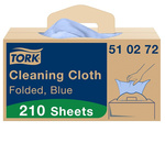 Tork Tork Blue Non Woven Fabric Cloths for Multipurpose Cleaning, Box of 210, 41.5 x 35.5cm, Single Use
